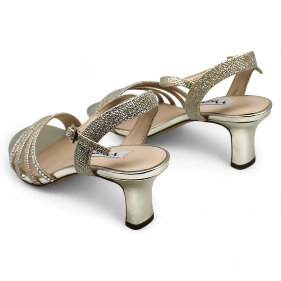 Nina Women's Nelena Evening Sandals - Light Gold - Picture 6 of 7